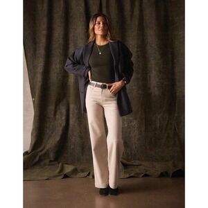 The‎ Normal Brand Comfort Terry Wide Leg Pant Color Birch Size 26 New With Tags